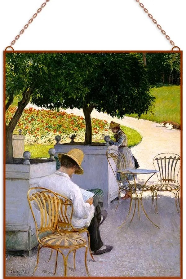 Gustave Caillebotte - The Orange Trees üvegkép, falikép