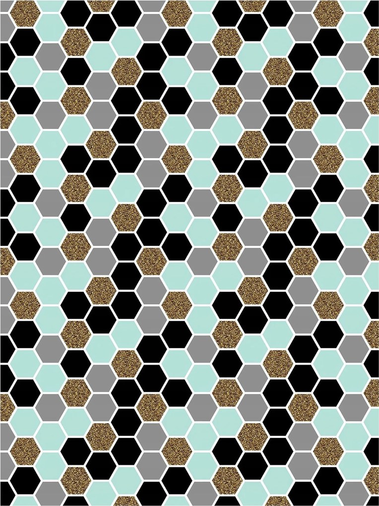 Fotótapéta Geometrikus vinil hexagonok 184x254 +ragasztó