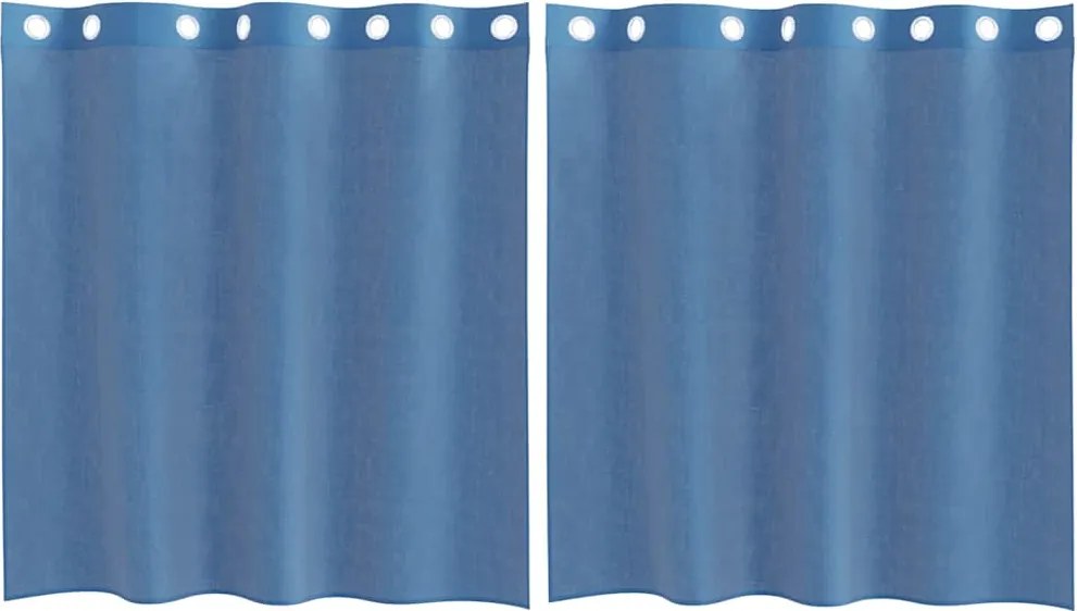vidaXL 2 db királykék voile függönyök grommets