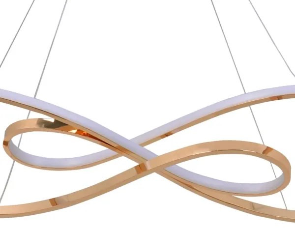 LED Csillár zsinóron ZUMBA LED/50W/230V arany