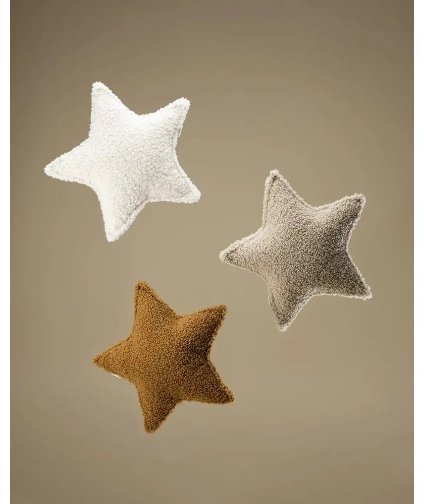 Barna buklé párna gyerek kanapéhoz Star – Wigiwama