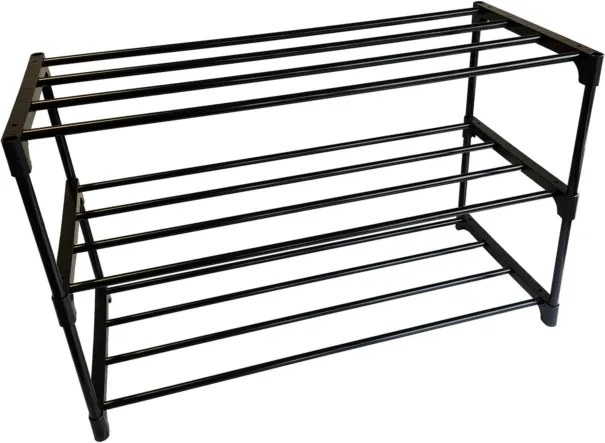 Beast Háromszintes összecsukható fém cipőtartó - 60 x 28 x 38 cm