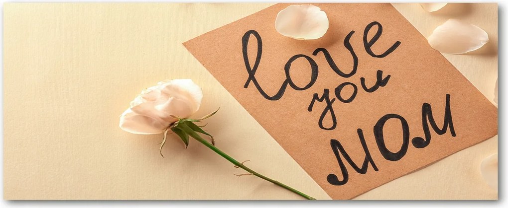 Modern üvegpanel a konyhába Anyák napja XXL