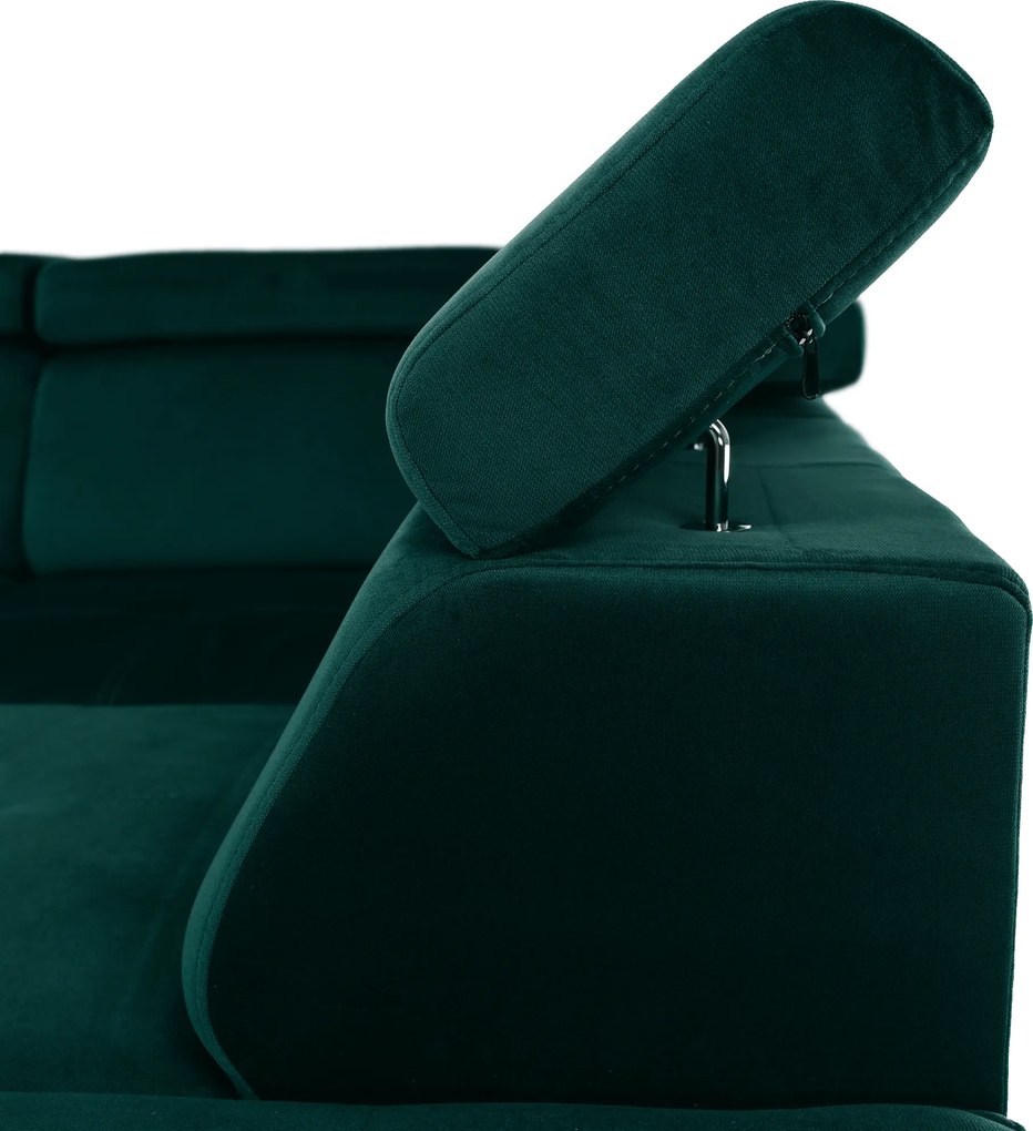 Ülőgarnitúra, smaragd, balos, LAMORA U