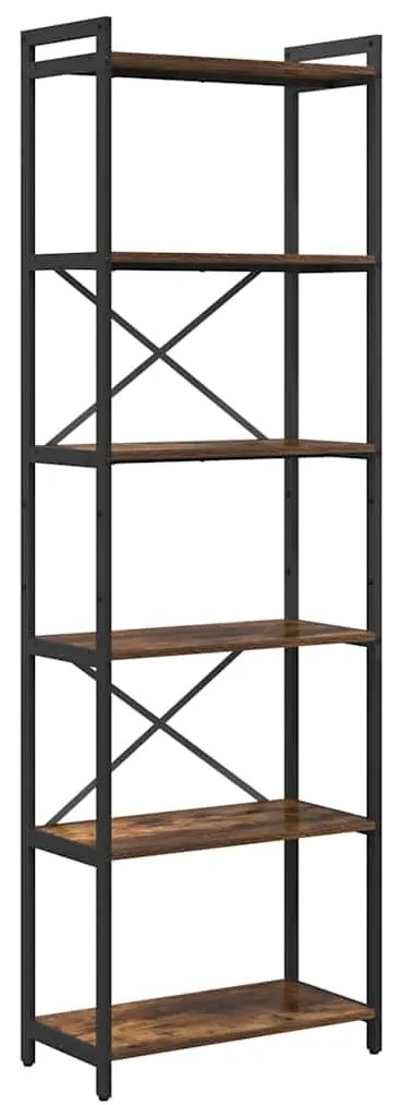 Könyvszekrény Füstölt tölgy 60 x 30 x 188 cm Faanyag