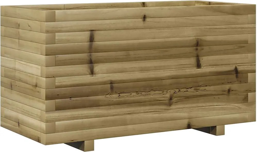 vidaXL impregnált fenyőfa kerti virágtartó 90 x 40 x 49,5 cm
