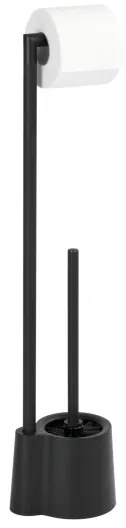WENKO 23804100 - AVOLA WC-kefe 13x70 cm rozsdamentes acél/fekete