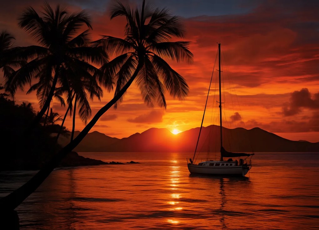 Poszter 18x13cm Trópusi Nyugat