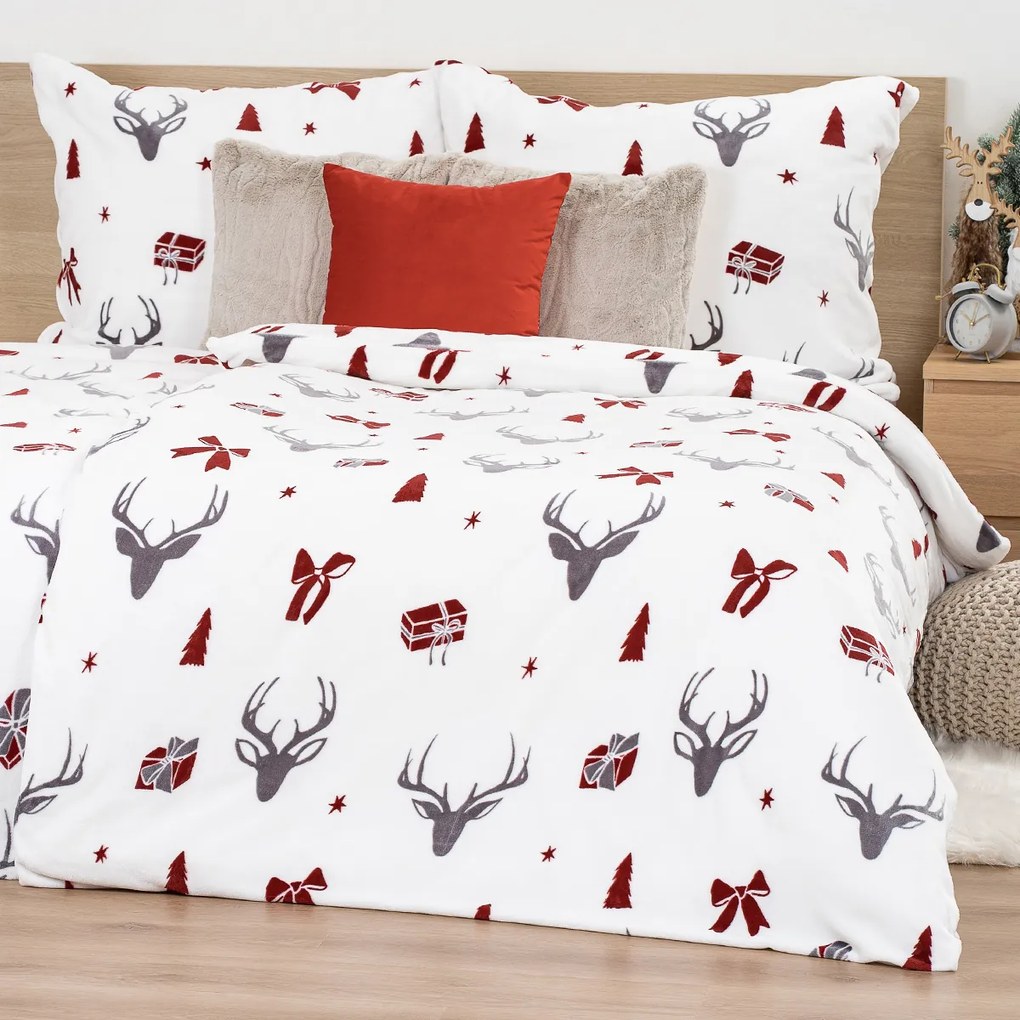 4Home  Stag & Bows mikroflanel ágynemű, 140 x 220 cm, 70 x 90 cm