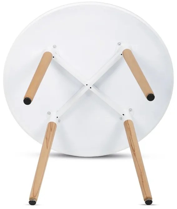 Étkezőasztal 90×90 cm, MDF, Fehér. WT