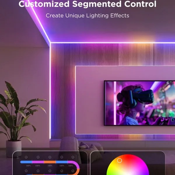 Govee - LED RGBICW Dimmelhető szalag COB 3780 diódák 3m Wi-Fi Matter