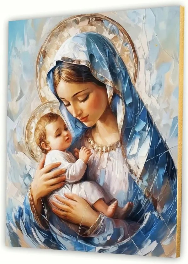 Vallásos vászonkép 30x40cm Jézus és Mária ajándék fiataloknak #901