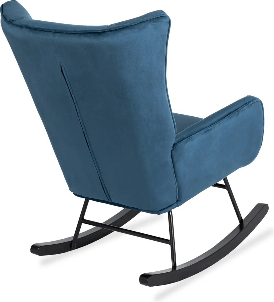 Hintafotel sötétkék bársony kárpittal – JACKSON