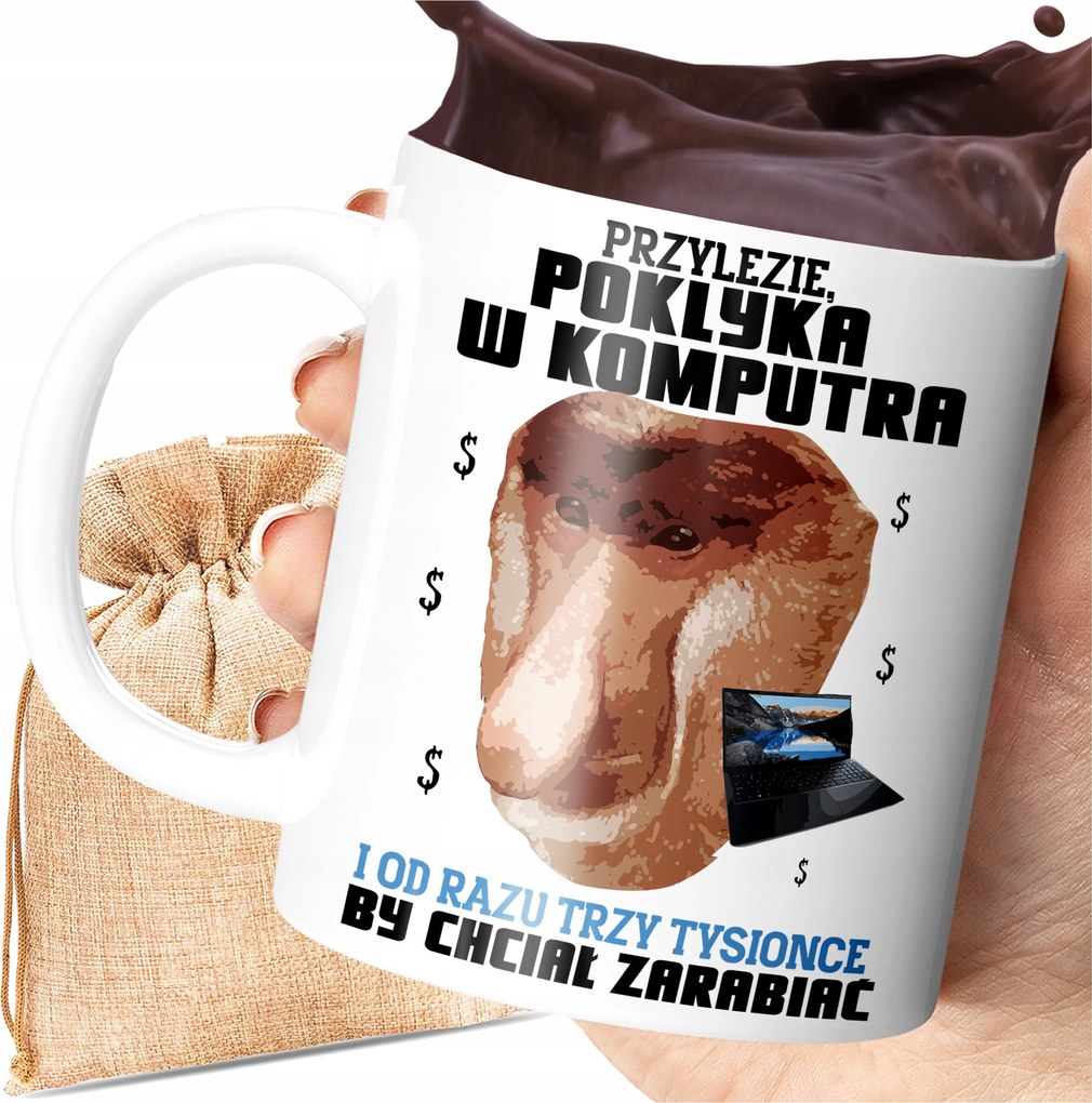 Nyomott Mintás Bögre Programozónak Grafika Vicces Ajándék Jancsi Orrszarvú