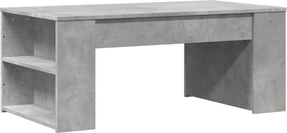 vidaXL betonszürke szerelt fa dohányzóasztal 102 x 55 x 42 cm