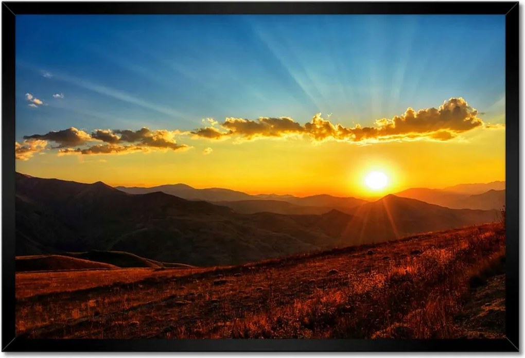 Poszterek keretben 60x40 Gyönyörű naplemente