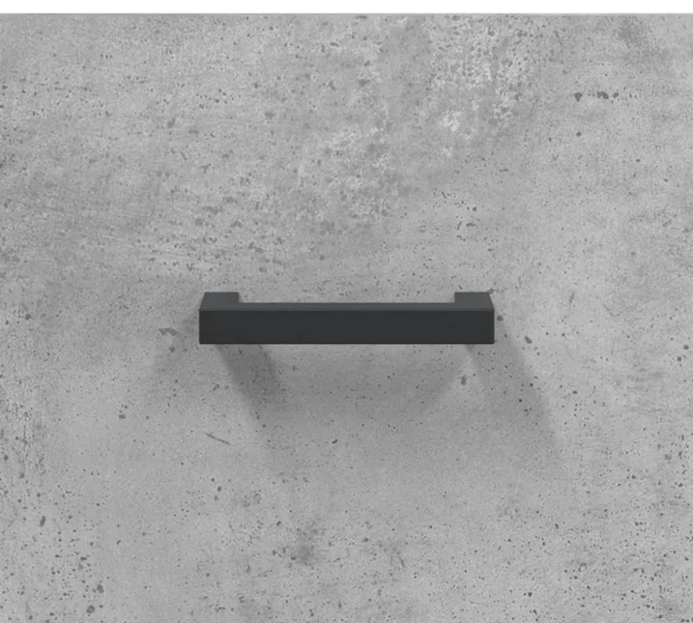 vidaXL betonszürke szerelt fa cipőszekrény 60x35x105 cm