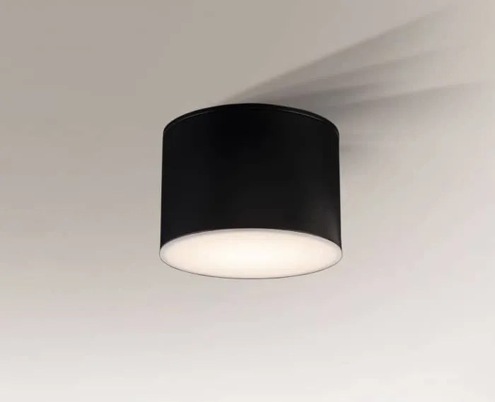ANTIGO 8052 SUWA Hengeres Mennyezeti Lámpa Fekete GX53 IP44