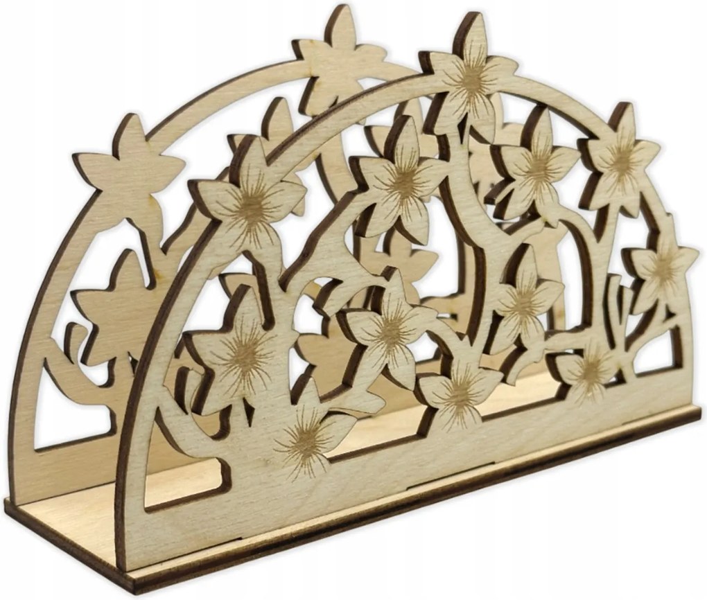 Virágmintás szalvétatartó állvány Szalvétatartó törlőkendő áttört