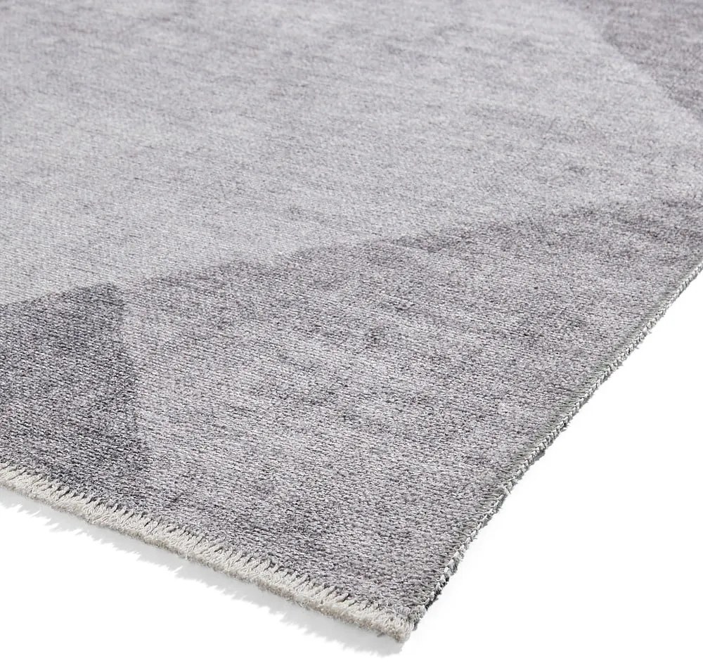 Világosszürke mosható pamutkeverék szőnyeg 122x170 cm Whisper – Think Rugs