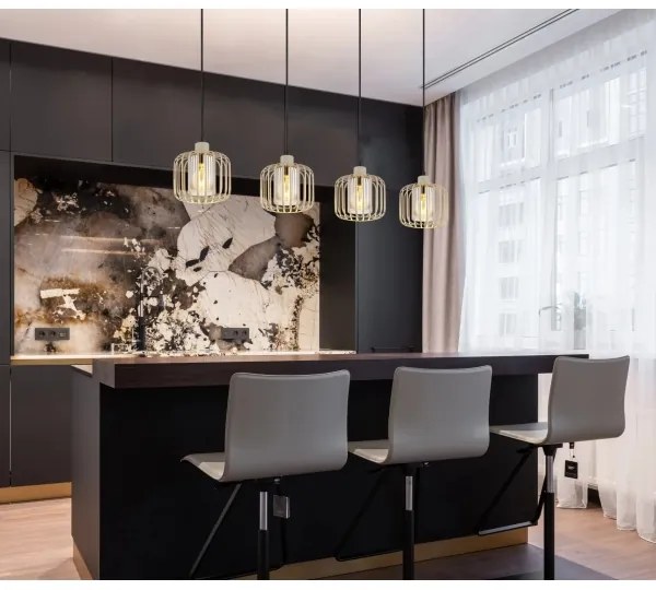 Globo 15758-4H - Kábeles csillár ALFRED 4xE27/40W/230V