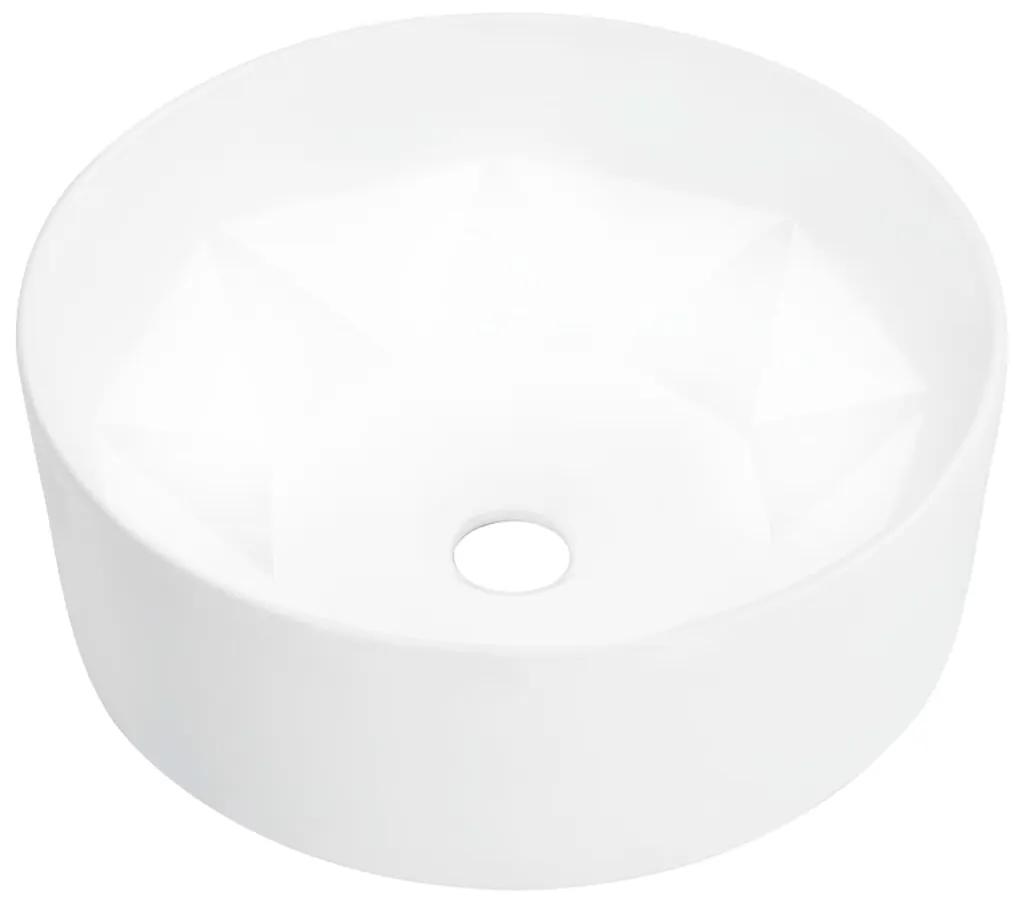 vidaXL fehér kerámia mosdókagyló 36 x 14 cm