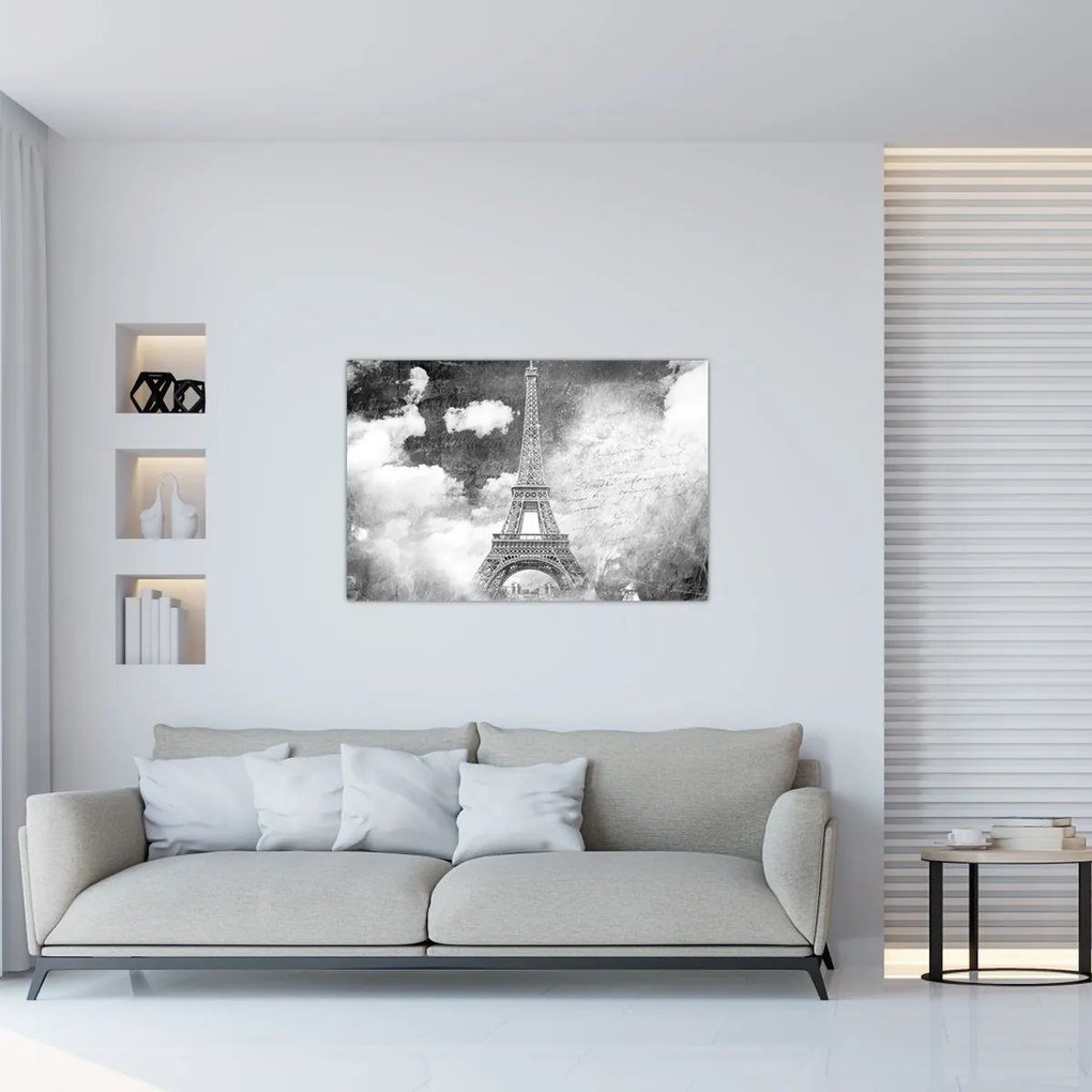 Kép - Vintage képeslap a városról N⁰3 (90x60 cm)