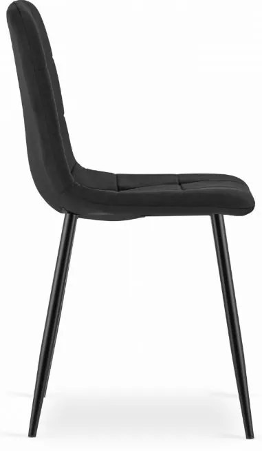 Bársony étkezőszék Black Luxury