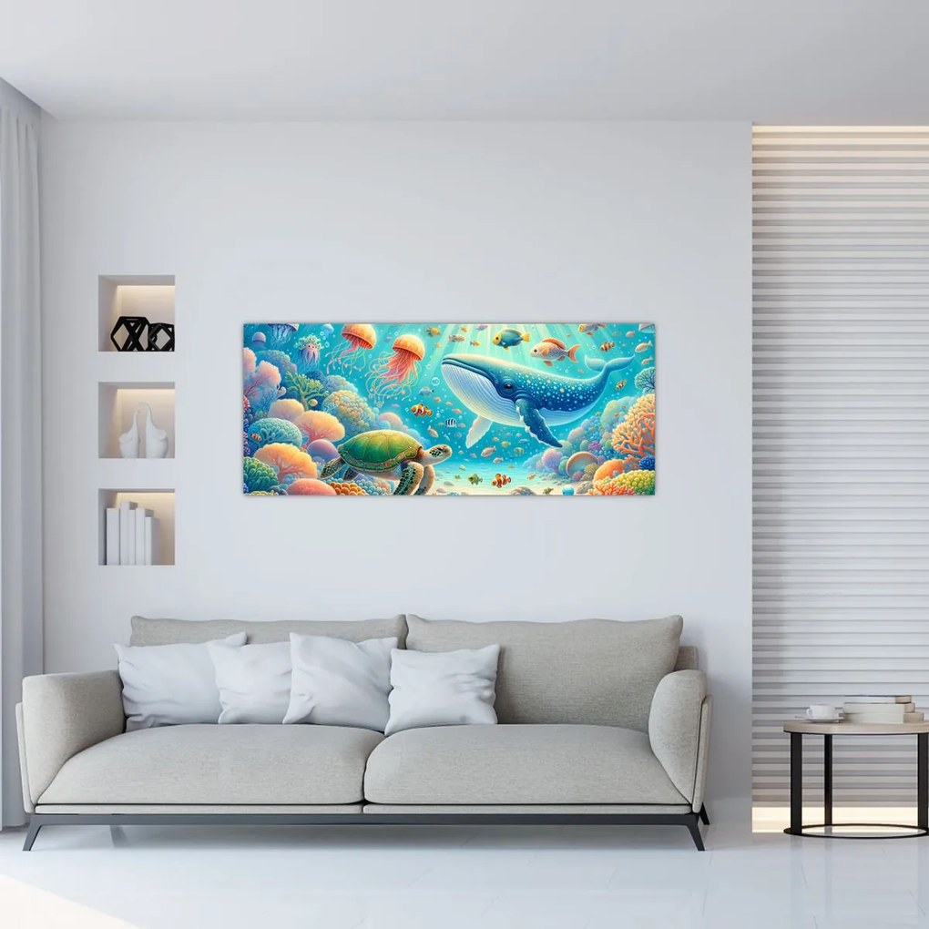 Kép - A világ a víz alatt (120x50 cm)