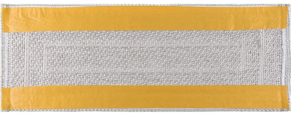 Krémszínű pamut lépcsőszőnyeg szett 16 db-os 25x65 cm Tablo Krem – Vitaus