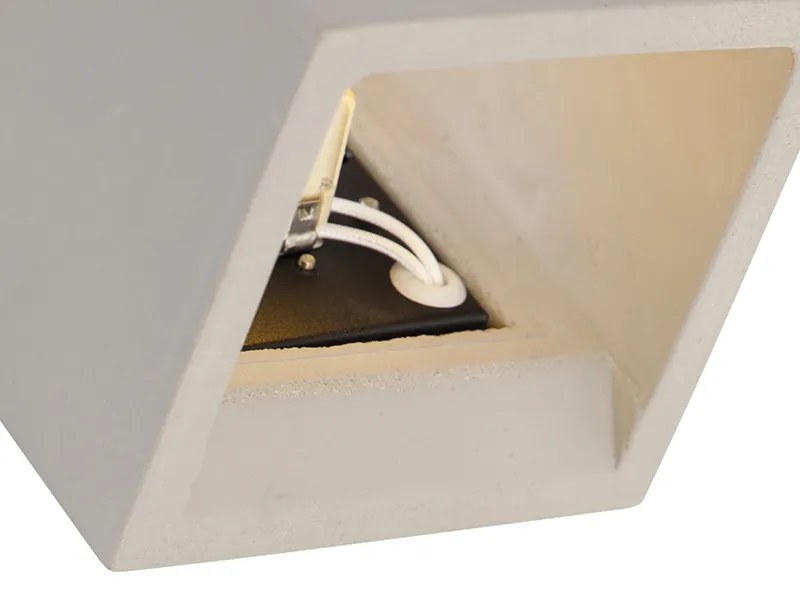 Ipari fali lámpa betonból - Box
