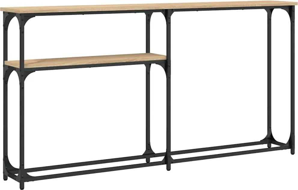 vidaXL sonoma tölgy színű szerelt fa dohányzóasztal 145x22,5x75 cm