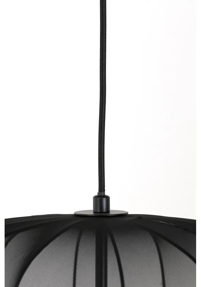 Fekete mennyezeti lámpa ø 50 cm Plumeria – Light &amp; Living