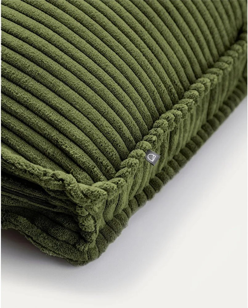 Zöld kordbársony párna kanapéra Blok – Kave Home