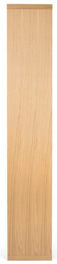 Natúr színű könyvespolc tölgyfa dekorral 70x198 cm Berlin – TemaHome