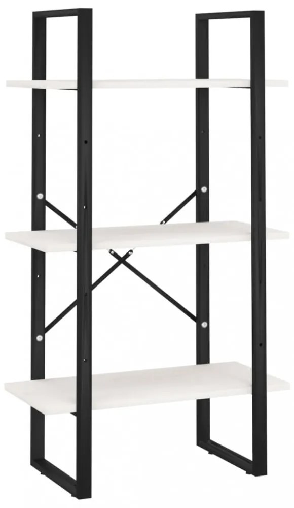 fehér tömör fenyőfa tárolópolc 60 x 30 x 105 cm