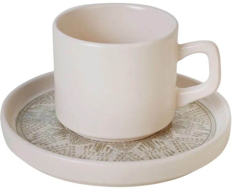 Boho Brew kőagyag csésze és csészealj szett 184 ml