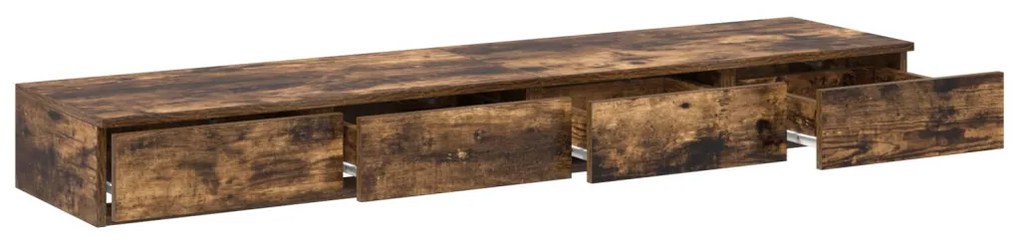 Éjjeli asztal Füstölt tölgy Mérnöki fa 160 x 36,5 x 16,5 cm