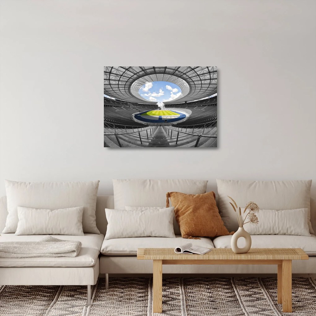 Kép - futballstadion (üvegen) (70x50 cm)