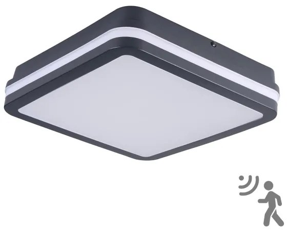 Brilagi - LED kültéri lámpatest érzékelővel BENE LED/24W/230V 26x26 cm IP54