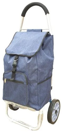 Signal kék aluvázas gurulós bevásárlótáska bevásárlókocsi