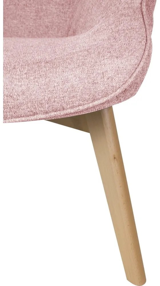 Világos rózsaszín fotel Niko – Ropez