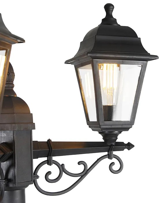 Okos fekete lámpás 3 égős IP44, Wifi ST64-gyel - Capital