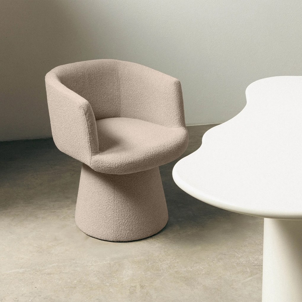 Forgatható design szék YATO, bézs