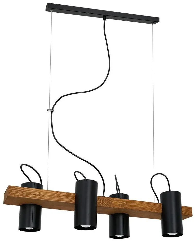 Csillár zsinóron GUDRUN 4xE27/60W/230V