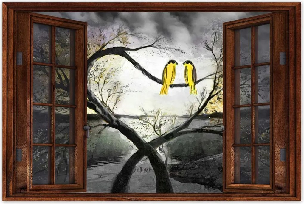 Poszterek 90x60 Randevú az éjszakai fényben