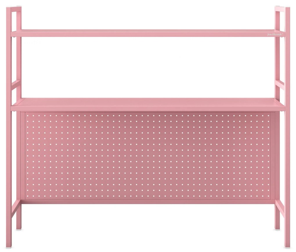 WENDY fém íróasztali feltét, 1150 x 980 x 220 mm, rózsaszín