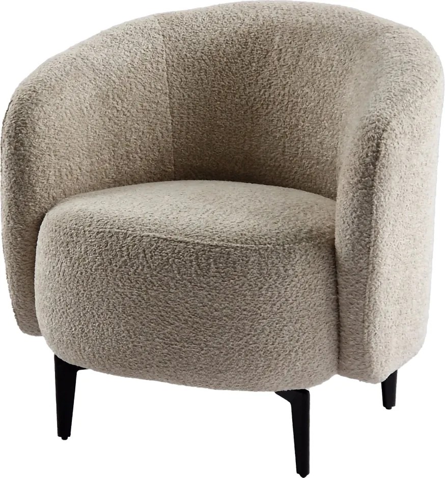 Fotel, bézs/fekete, PRESO