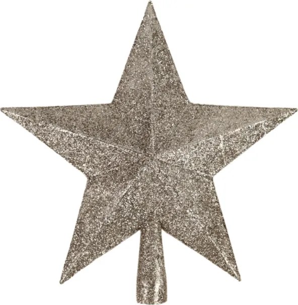 Karácsonyfa csúcsdísz csillag GLIMORA 22 cm, arany