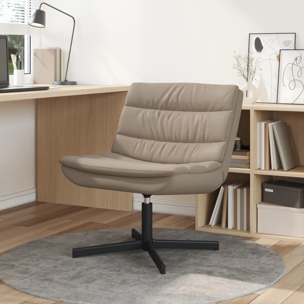 Forgószék Kávé Poliészter, Fém alap Standard Ergonómikus